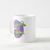 Santa Flying-fiets Koffiemok (Voorkant links)