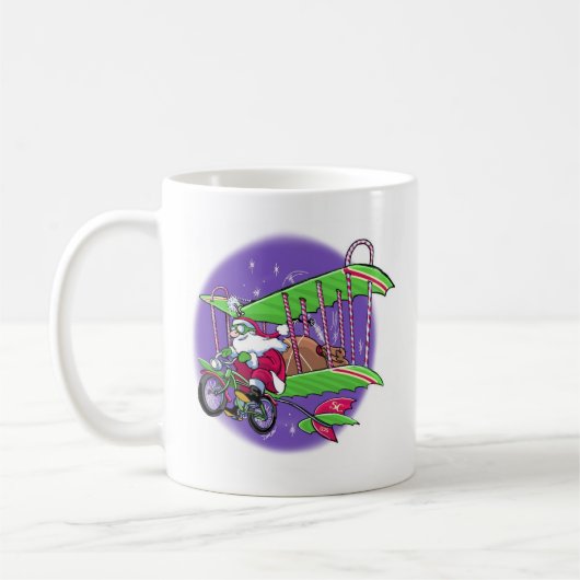 Santa Flying-fiets Koffiemok (Links)
