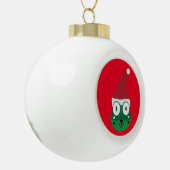 Santa Fogger Ball Ball Keramische Bal Ornament (Links)