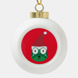 Santa Fogger Ball Ball Keramische Bal Ornament