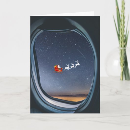 Santa.Folded Greeting Card Kaart (Voorkant)