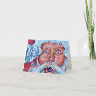 Santa Folded Holiday Card Bedankkaart