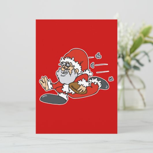 Santa football kaart (Staand voorkant)