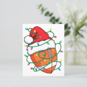 Santa Football Sportbal Mannen Jongens Kerstmis (Staand voorkant)