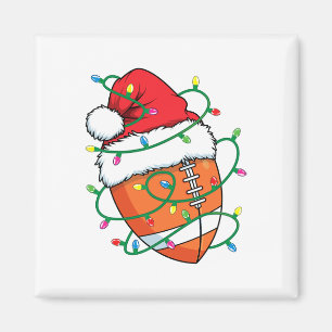 Santa Football Sportbal Mannen Jongens Kerstmis Magneet