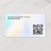 Santa for Hire QR Contactkaartje (Achterkant)
