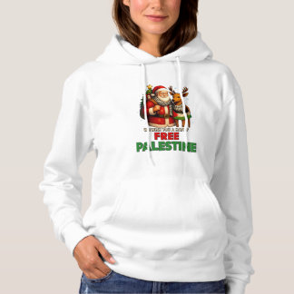 Santa for Palestine – Christmas Peace Hoodie