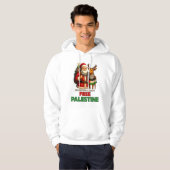 Santa for Palestine – Christmas Peace Hoodie (Voorkant volledig)