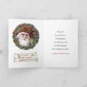 Santa Foto Inzetstuk Kerst Kaart Sjabloon (Binnen)