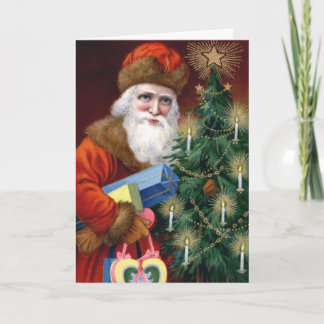 Santa Foto Inzetstuk Kerst Kaart Sjabloon