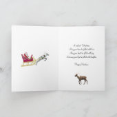 Santa-fotokaart met naam feestdagen kaart (Binnen)