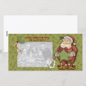 Santa-fotokaarten Feestdagenkaart (Voorkant / Achterkant)