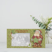 Santa-fotokaarten Feestdagenkaart (Staand voorkant)