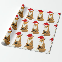 Santa Fox Cadeaupapier