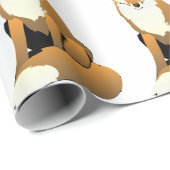 Santa Fox Cadeaupapier (Rol Hoek)