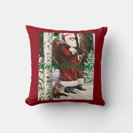 Santa & Fox Pillow Kussen