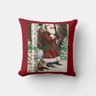 Santa & Fox Pillow Kussen