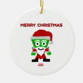 Santa FrankenCheese Circle Ornament (Voorkant)