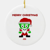 Santa FrankenCheese Circle Ornament (Achterkant)