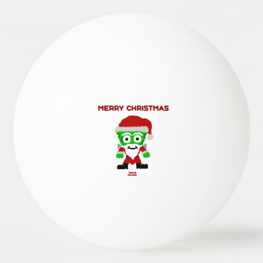 Santa FrankenCheese Ping Pong Ball (Voorkant)