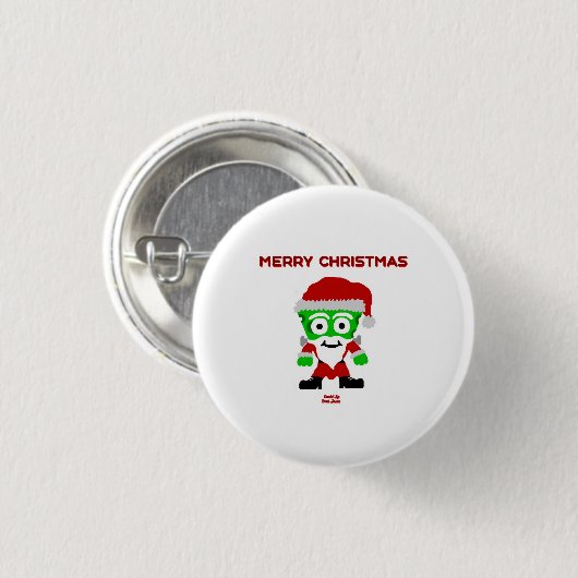 Santa FrankenCheese Round-Button Ronde Button 3,2 Cm (Voorkant /achterkant)