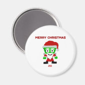 Santa FrankenCheese Round Magnet (Voorkant / Achterkant)