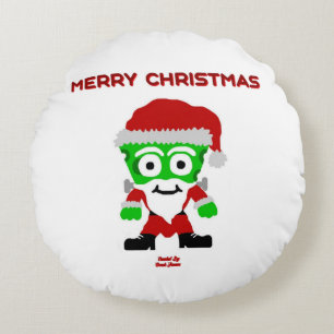 Santa FrankenCheese Round-Sierkussen Rond Kussen