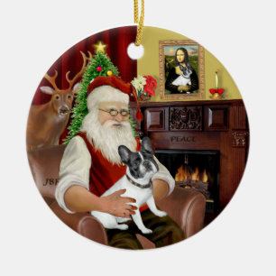 Santa-Franse BD (BW14) Keramisch Ornament