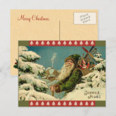  Santa French Briefkaart (Voorkant / Achterkant)