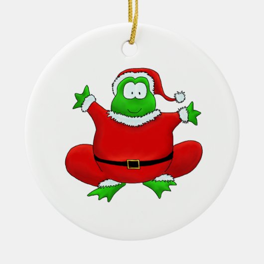 Santa Frog Ornament (Voorkant)