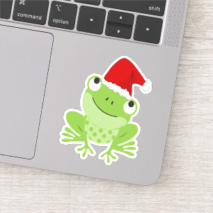 Santa Frog Sticker
