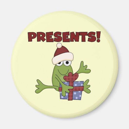 Santa Frog Tshirts en geschenken Magneet (Voorkant)