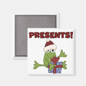 Santa Frog Tshirts en geschenken Magneet (Voorkant / Achterkant)