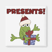 Santa Frog Tshirts en geschenken Magneet (Voorkant)