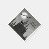 Santa Full Moon Wolf-woestijn - Zuidoost-Kerstkers Servet (Hoek)