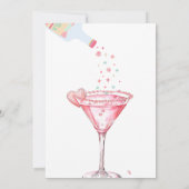 Santa Funny Girls Night Kerstfeest Kaart (Achterkant)