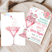 Santa Funny Girls Night Kerstfeest Kaart