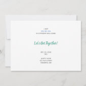 Santa Funny Pun kerst feestdag Kaart (Achterkant)