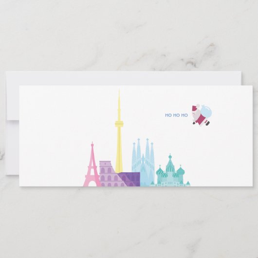 Santa Funny Pun-reiskaart voor kerstfeestdagen Feestdagenkaart (Voorkant)