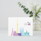 Santa Funny Pun-reiskaart voor kerstfeestdagen Feestdagenkaart (Staand voorkant)