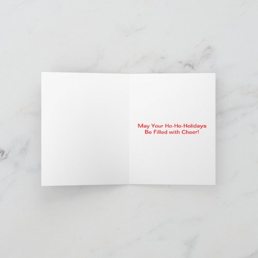  Santa Funny | "Waar is mijn huis?" Feestdagen Kaart (Binnen)