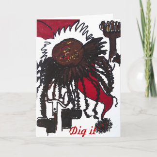 Santa Gardener Feestdagen Kaart