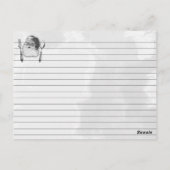 Santa gebruiksvoorwerpen koken bakken vakantie rec briefkaart (Achterkant)