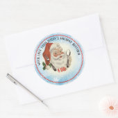 Santa gebruiksvoorwerpen uit de keuken van Kerstmi Ronde Sticker (Envelop)