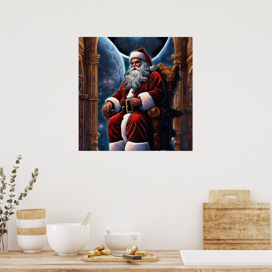 Santa Gelooft, Kerstmis Feestdagen Santa Poster (Keuken)
