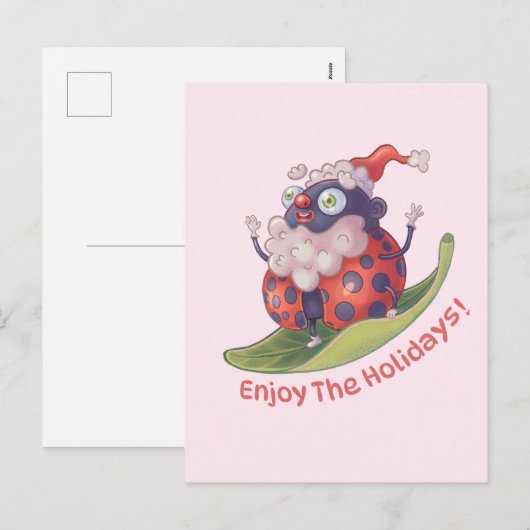 Santa Geniet van de Feestdagen (Voorkant / Achterkant)