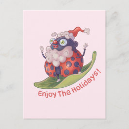 Santa Geniet van de Feestdagen Briefkaart