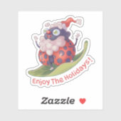 Santa Geniet van de Feestdagen Sticker (Vel)