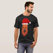 Santa German Shepherd T-shirt (Voorkant volledig)