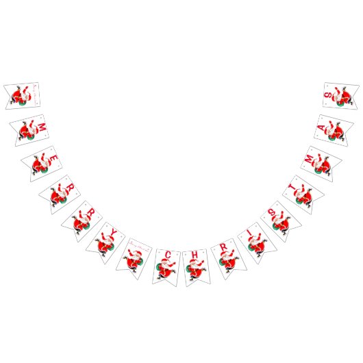 Santa - Geschenken voor iedereen - Vrolijk kerstfe Vlaggetjes (Alle)